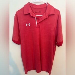 Under Armour Men's Red Polo
